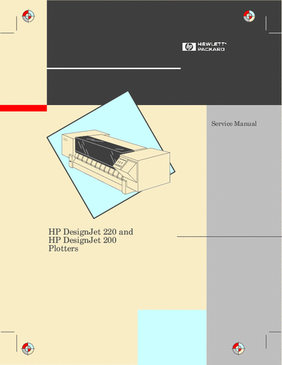 HP DesignJet 200 HP DesignJet 200 and DesignJet 220 Plotters Service Manual